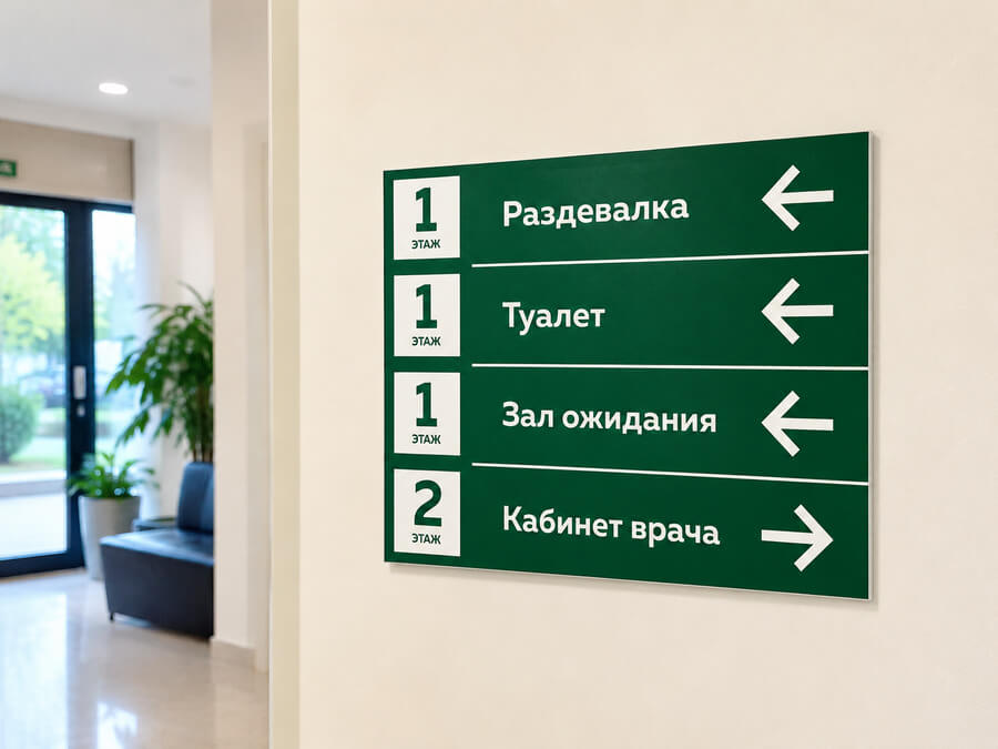 Навигационные таблички и указатели для помещений-3